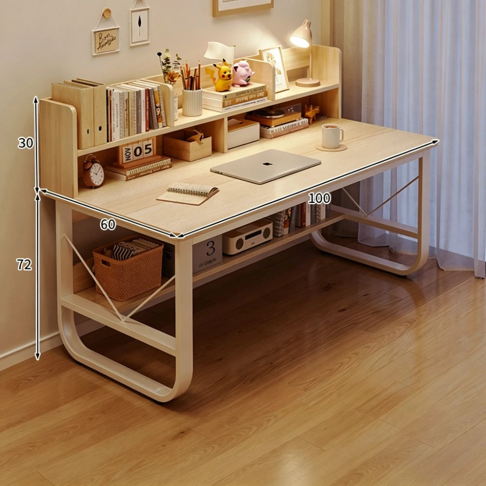 Minimalist Writing Desk with Storage – Metal & Wood Computer Desk Writing Desk Axl original