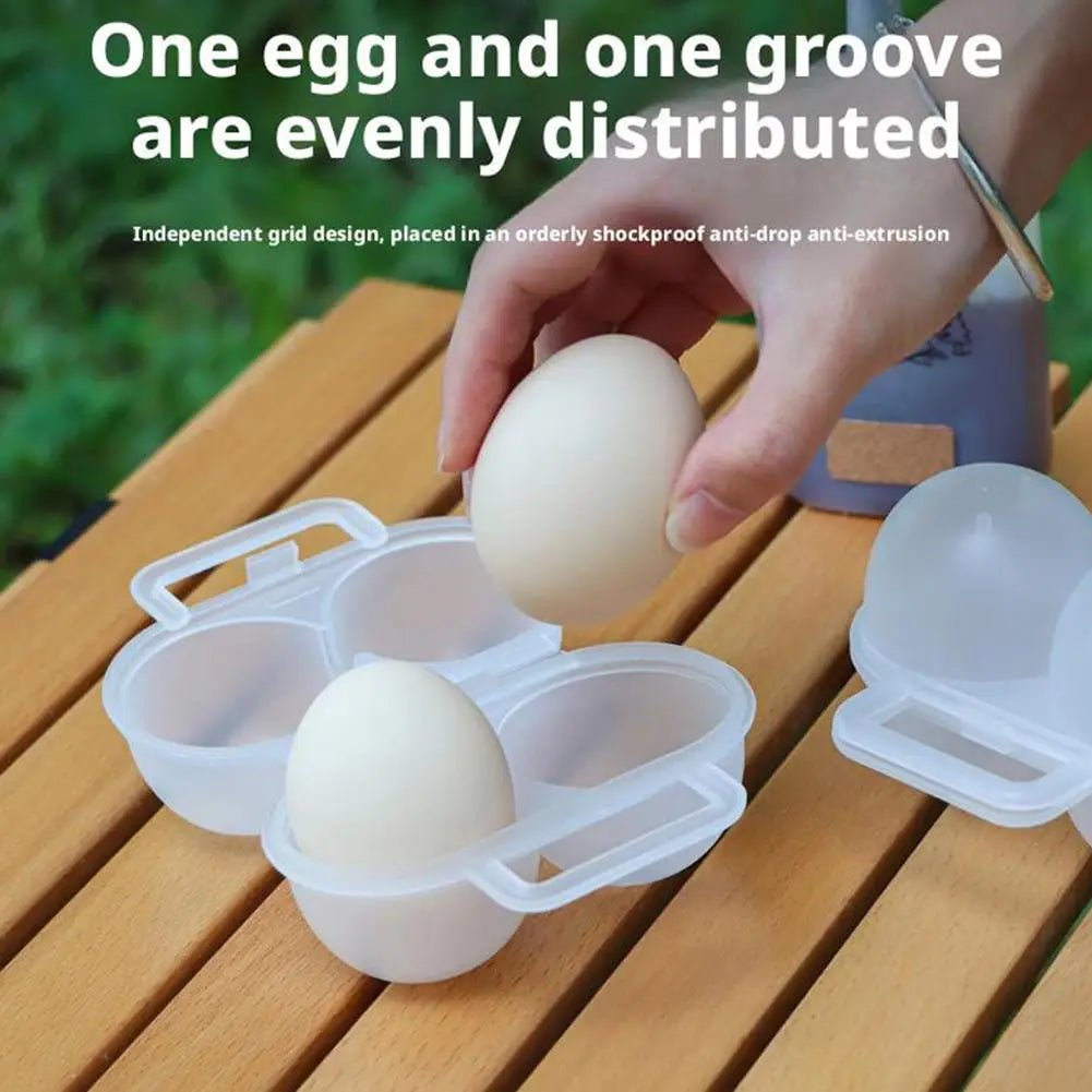 Portable Camping Egg Holder 2-Grid Storage Case – 1/2/3 Pack Egg Storage Case Axl