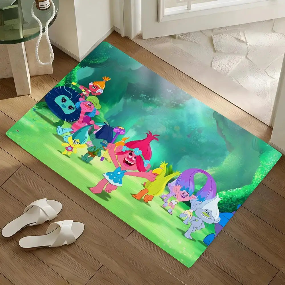 Cartoon Trolls Diatomite Bath Mat – Quick Dry & Non-Slip Diatomite Bath Mat Axl