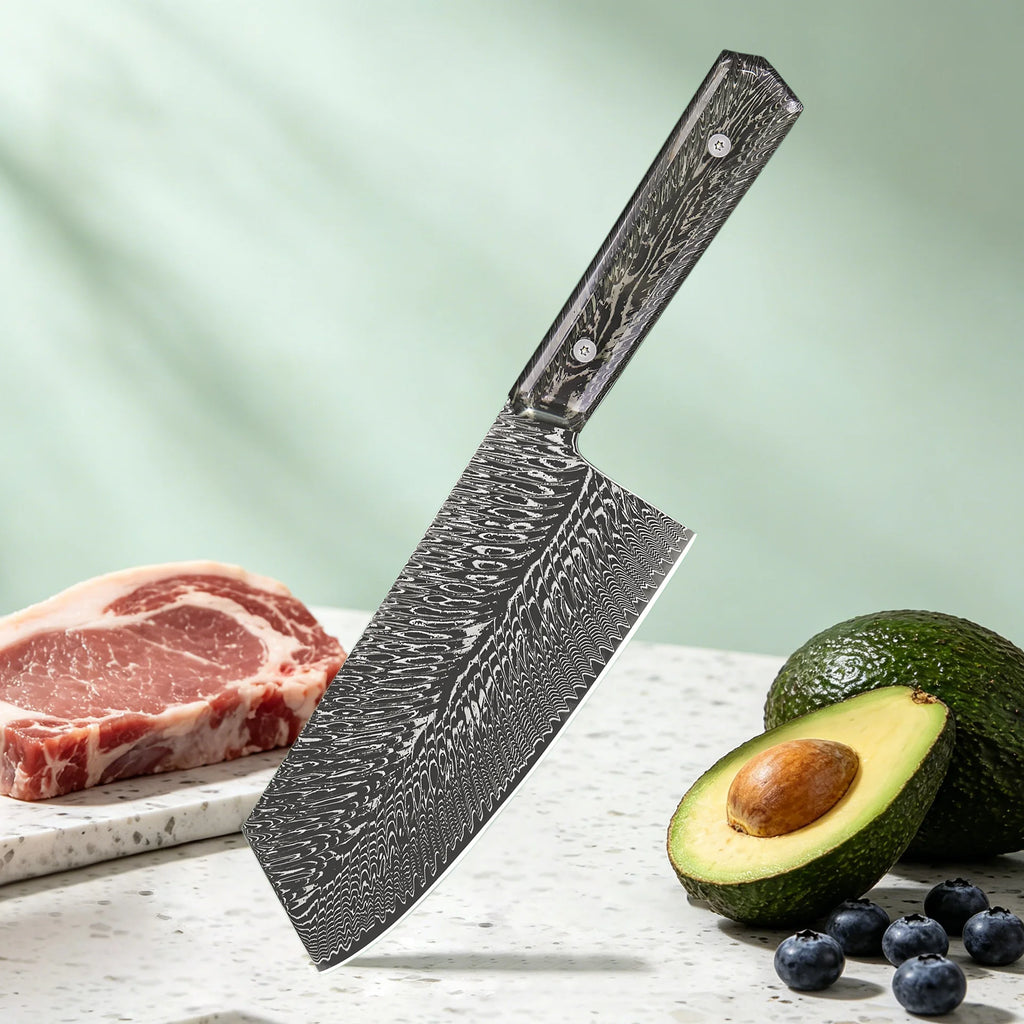 Damascus Steel Chef Knife – Sharp Multipurpose Kitchen Knife Damascus Chef Knife Axl