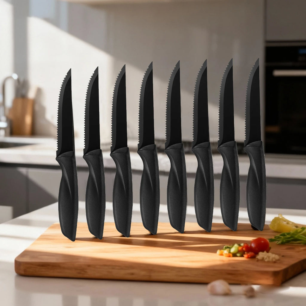 Stainless Steel Steak Knife Set – 2, 4, 6 or 8 Piece Kitchen Steak Knife Set Axl