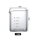 KEMORELA Glass Espresso Cup 90/120ml – Measuring Shot Glass Glass Measuring Cup Axl 120ml scale