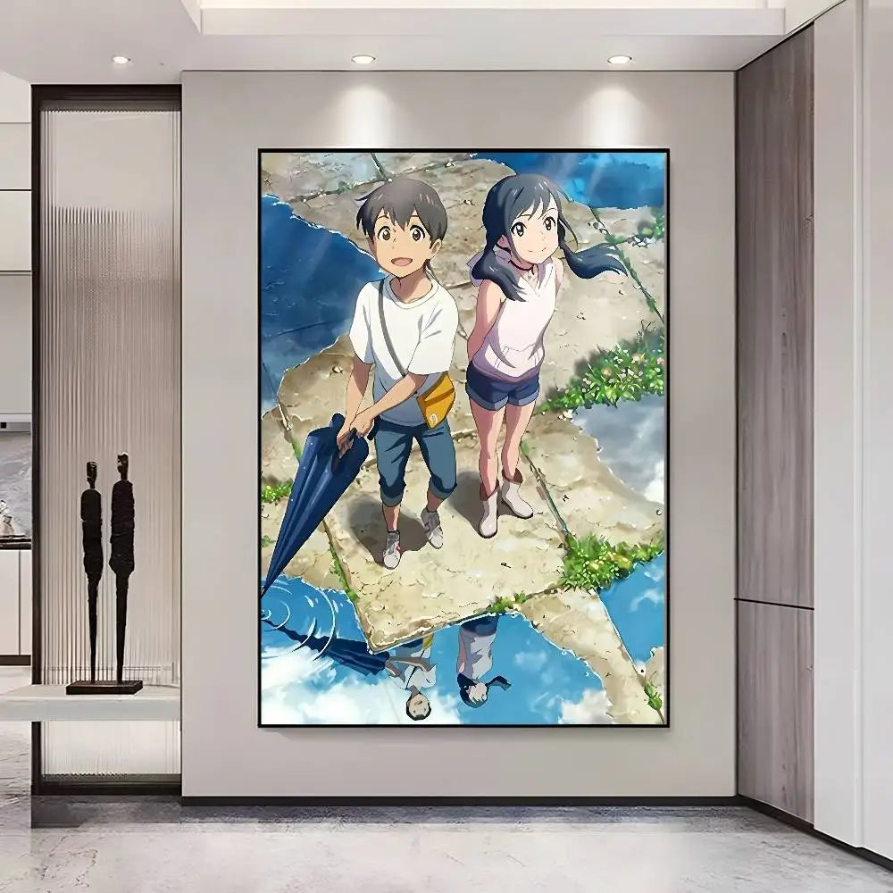 Weathering With You HD Wall Poster – Self-Adhesive Waterproof Wall Art Poster Axl z12 50X70cmNoframe