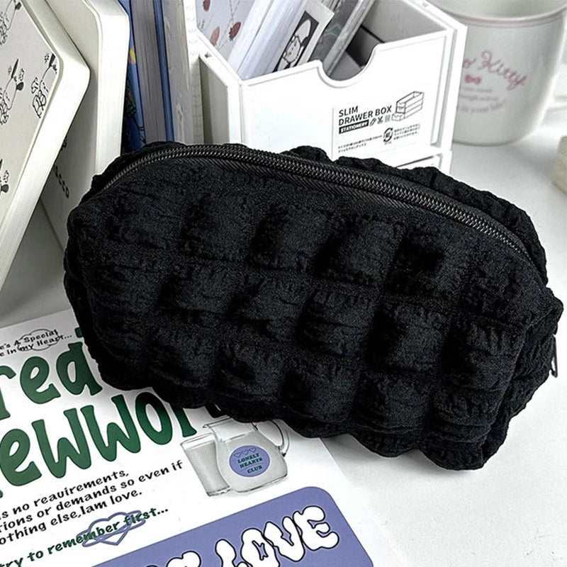 Pillow Pencil Case – Large Capacity Polyester Cosmetic Bag Pencil Case Pouch Axl