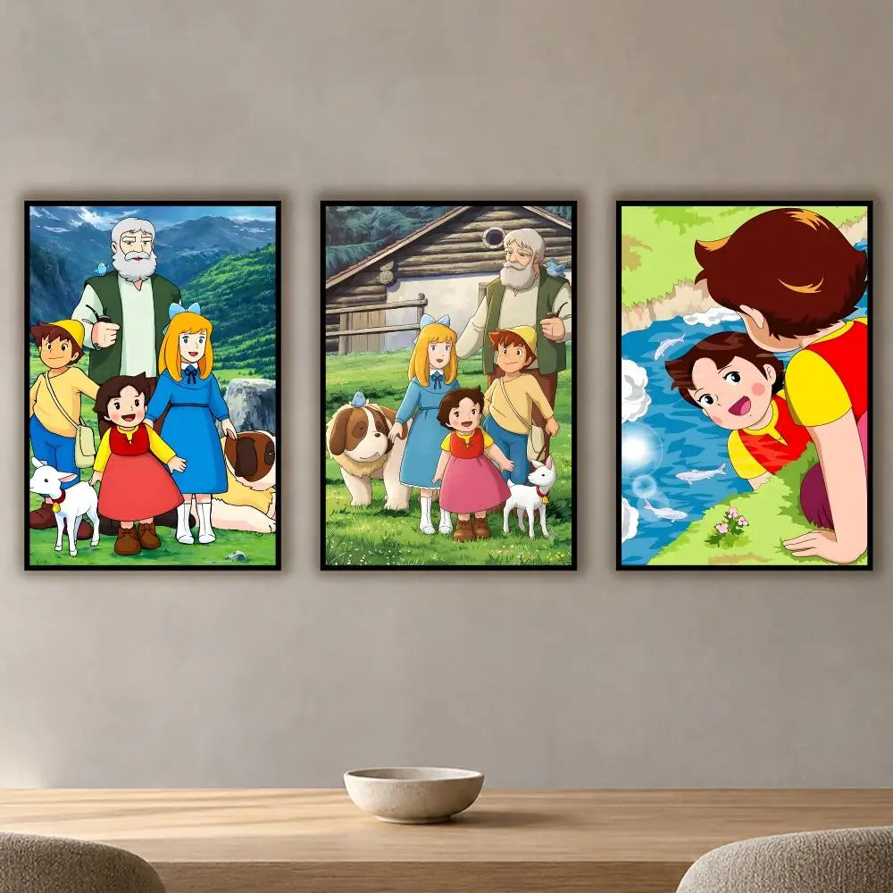 Heidi Girl of the Alps Poster – HD Waterproof Wall Stickers Wall Sticker Decal Axl