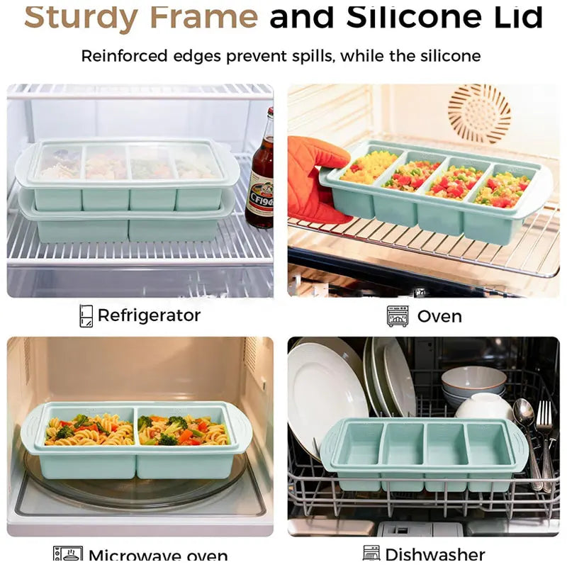 Silicone Freezer Tray with Lid – Large Soup & Broth Cube Mold Silicone Freezer Tray Axl