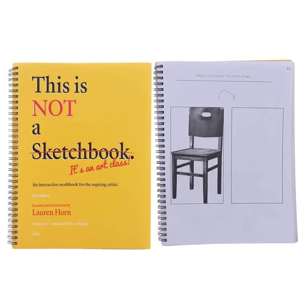 Interactive Art Drawing Workbook – Hardcover Sketchbook Guide Art Drawing Workbook Axl