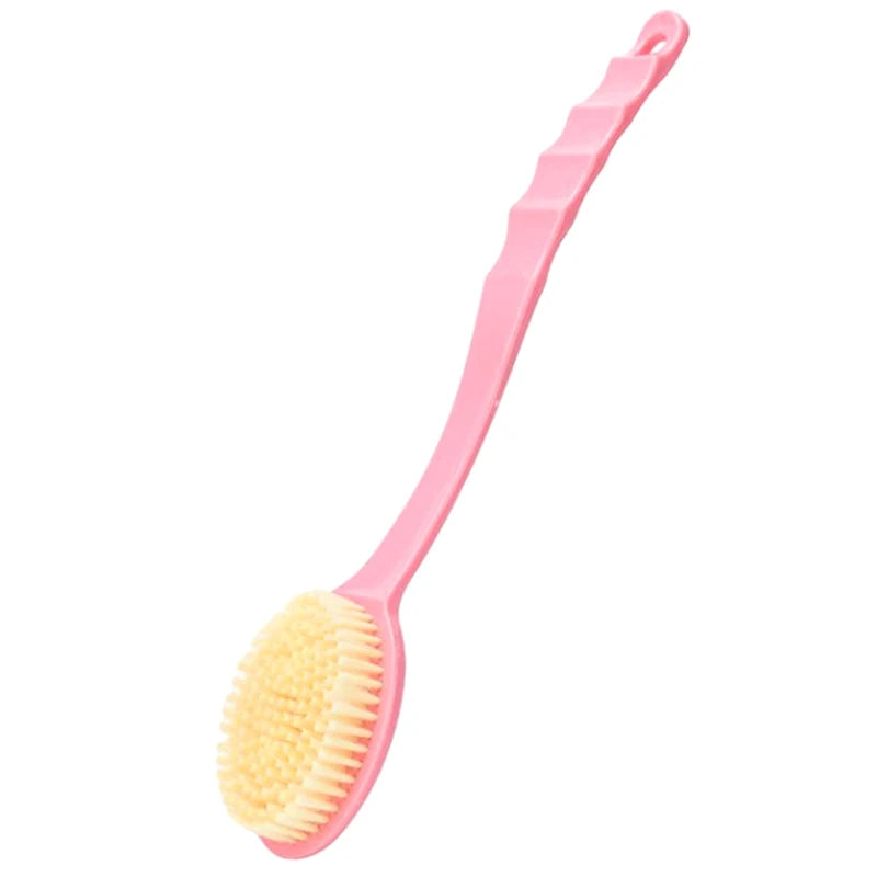 Long Handle Bath Brush – Soft Body Scrubber & Exfoliator Bath Scrub Brush Axl Pink