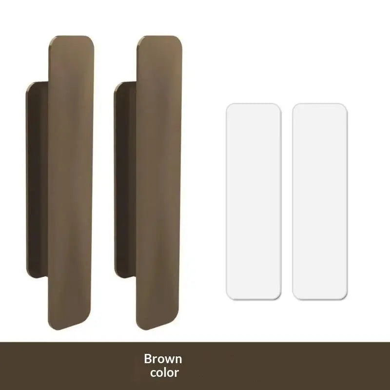No-Drill Self-Adhesive Cabinet & Sliding Door Handles – 2 Pack Adhesive Door Handles Axl Coffee