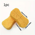 Figure-8 Car Wash Sponge Block – High-Density Foam, Yellow Car Wash Sponge Axl Yellow