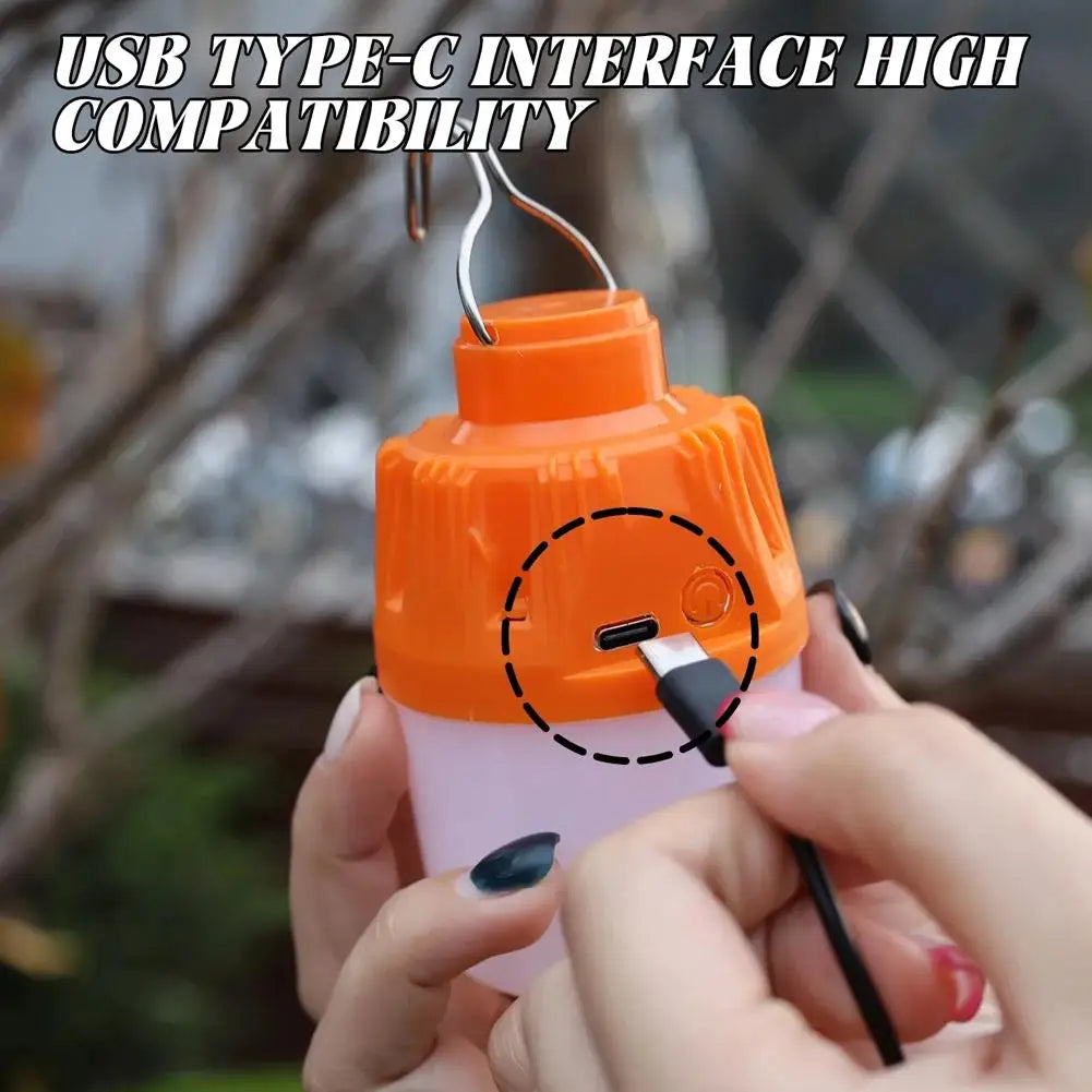 USB Rechargeable LED Camping Lantern – Portable Hook Light Camping Lantern Axl