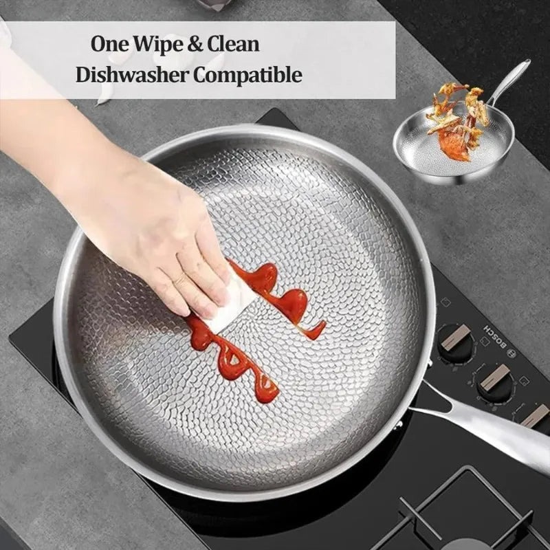 KEMORELA Pure Titanium Non-Stick Omelet Pan | Even Heating Titanium Omelet Pan Axl