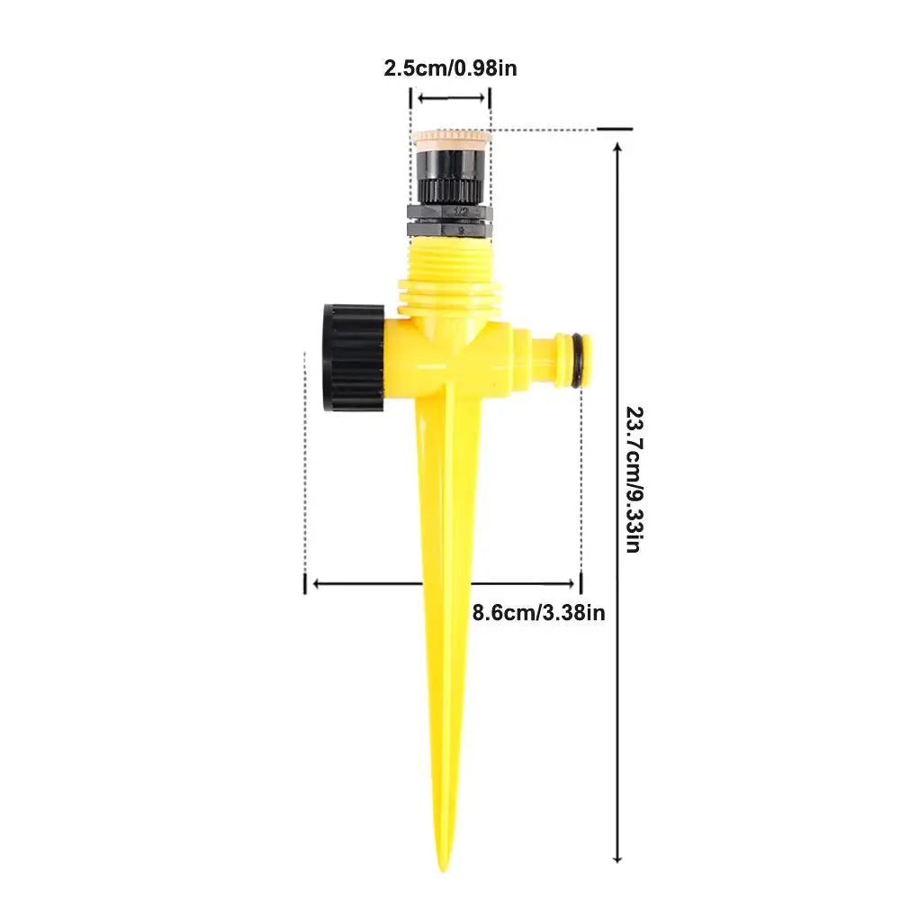 360° Garden Sprinkler with Ground Spike | Lawn Irrigation Garden Sprinkler Axl