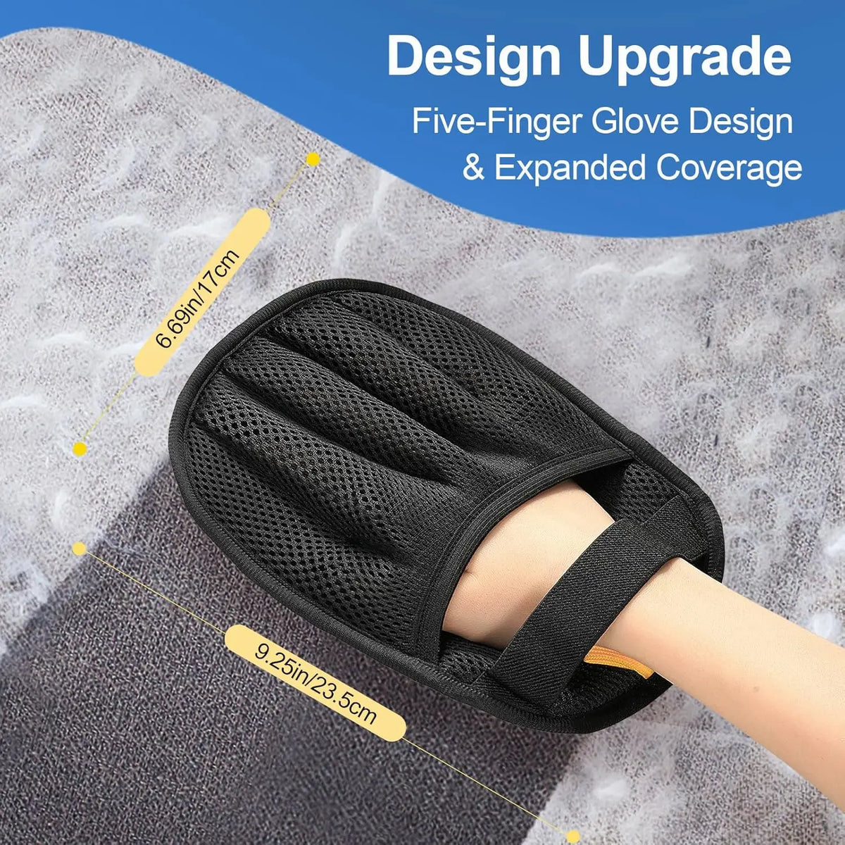 Pet Hair Removal Glove – Cat & Dog Grooming Brush Mitt Pet Grooming Glove Axl