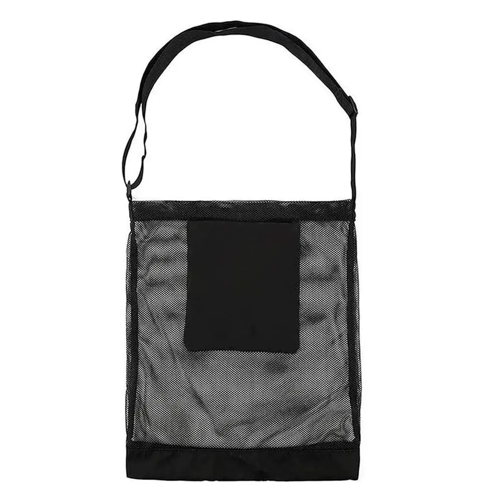 Mushroom Foraging Mesh Bag with Adjustable Shoulder Strap Foraging Harvest Bag Axl L Black