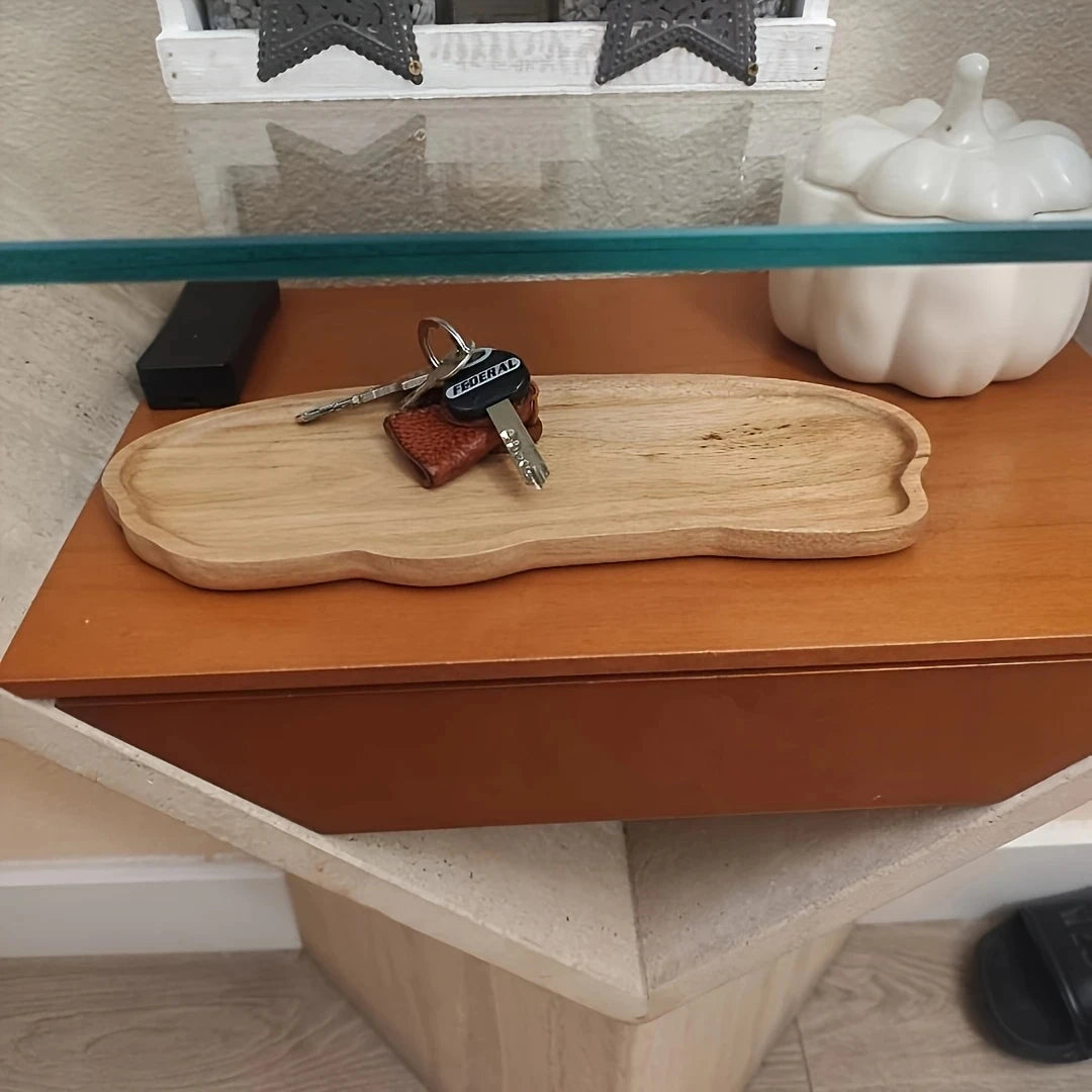 Wooden Serving Tray – Tea, Coffee, Snack & Dessert Platter Wooden Serving Tray Axl