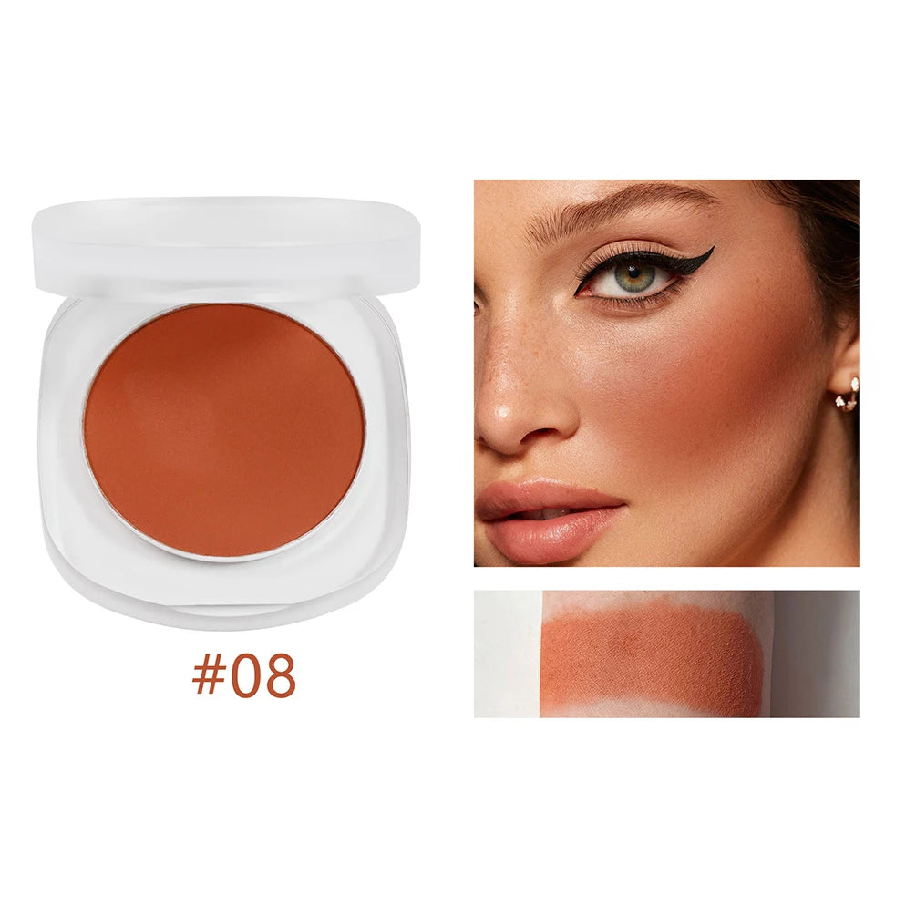Matte Vegan Blush Powder – Natural Nude Single Color Blusher Blush Powder Axl