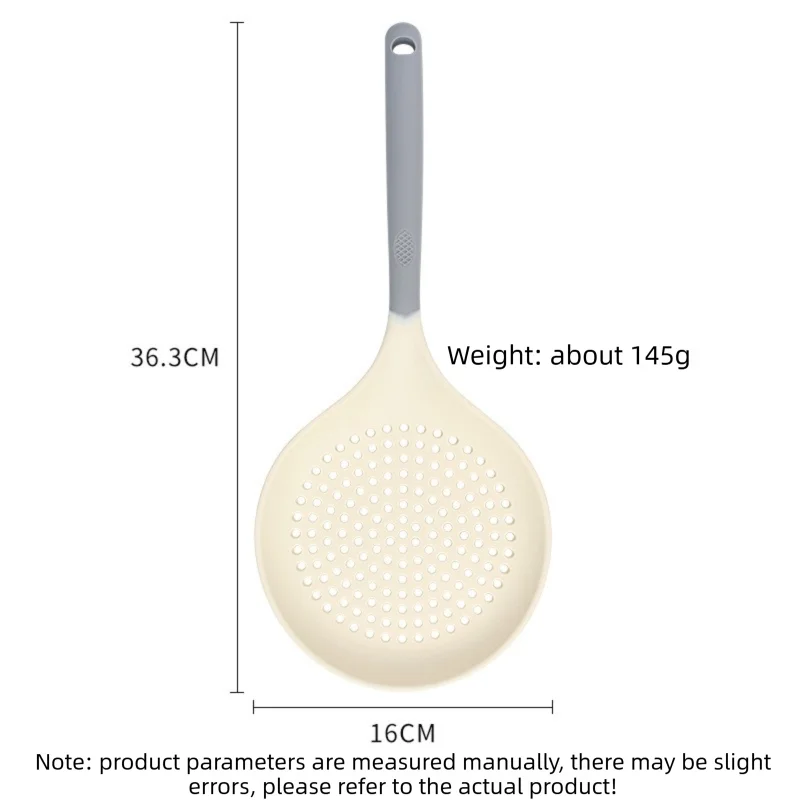 Large Silicone Skimmer Spoon – Noodle & Dumpling Strainer Ladle Silicone Skimmer Ladle Axl