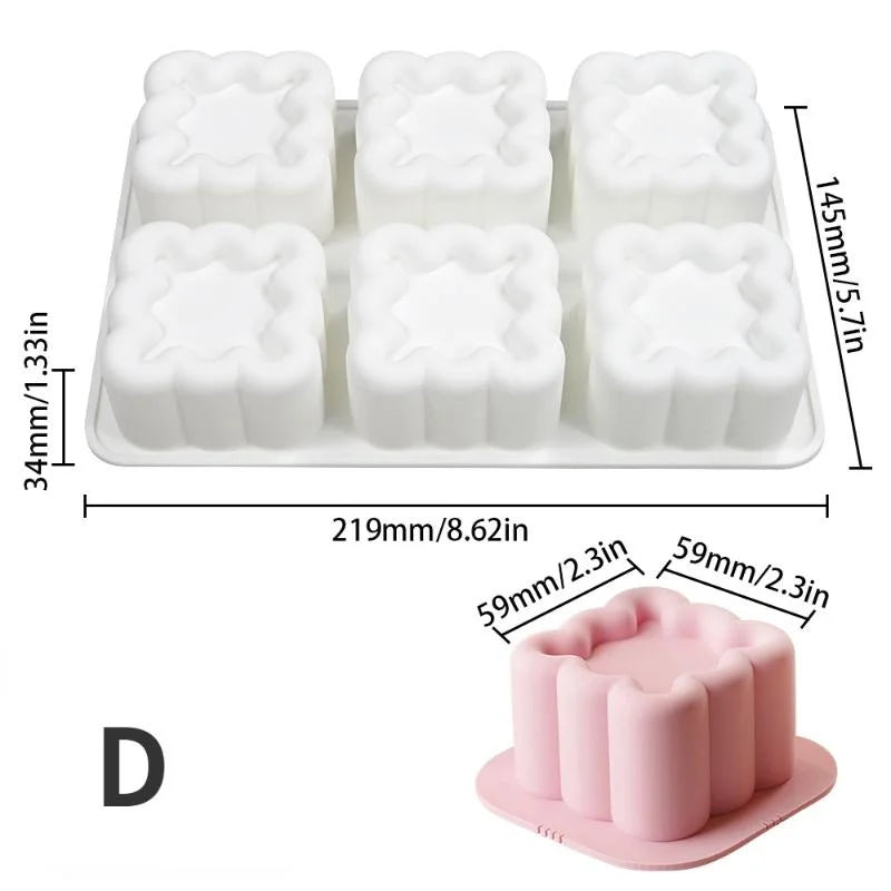 Silicone Cake Molds – Mousse, Jelly, Pudding & Candle Shapes Silicone Baking Mold Axl D
