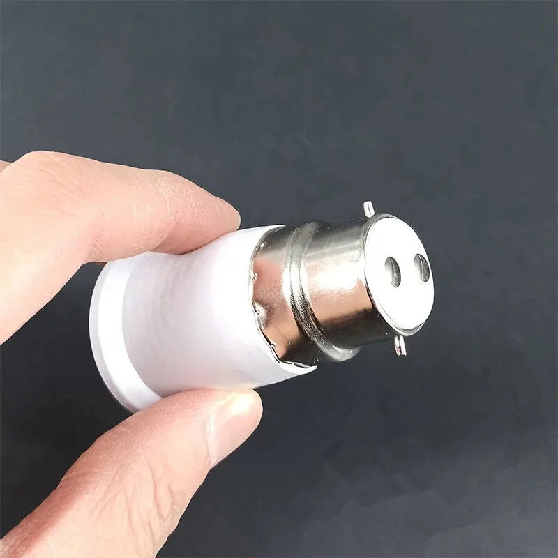 6-Pack E27 to B22 Light Bulb Adapter – Screw to Bayonet Fitting Light Bulb Adapter Axl