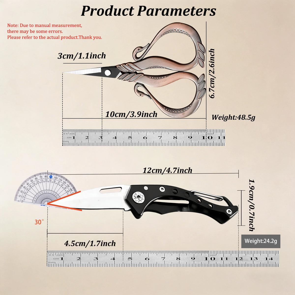 Folding Utility Knife – Stainless Steel EDC Pocket Knife Folding Pocket Knife Axl