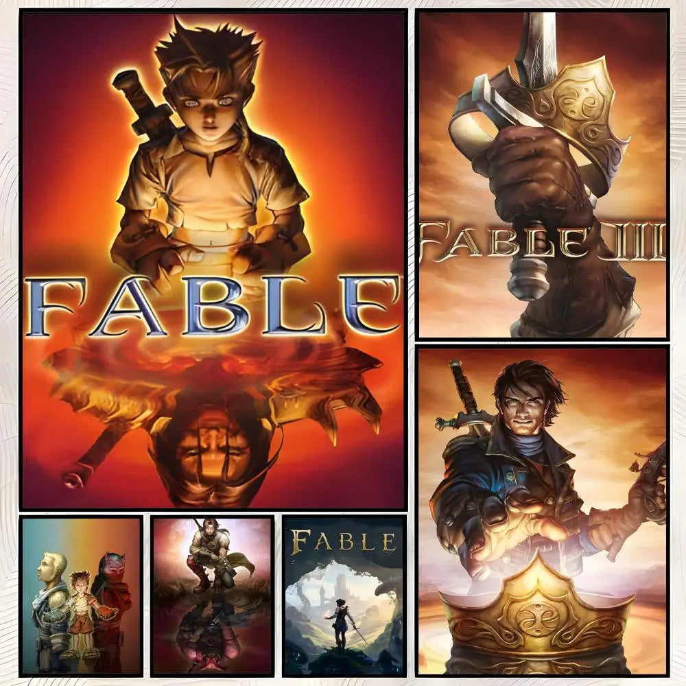 Fable Game HD PVC Self-Stick Wall Art Poster – Waterproof Decor Wall Art Poster Axl
