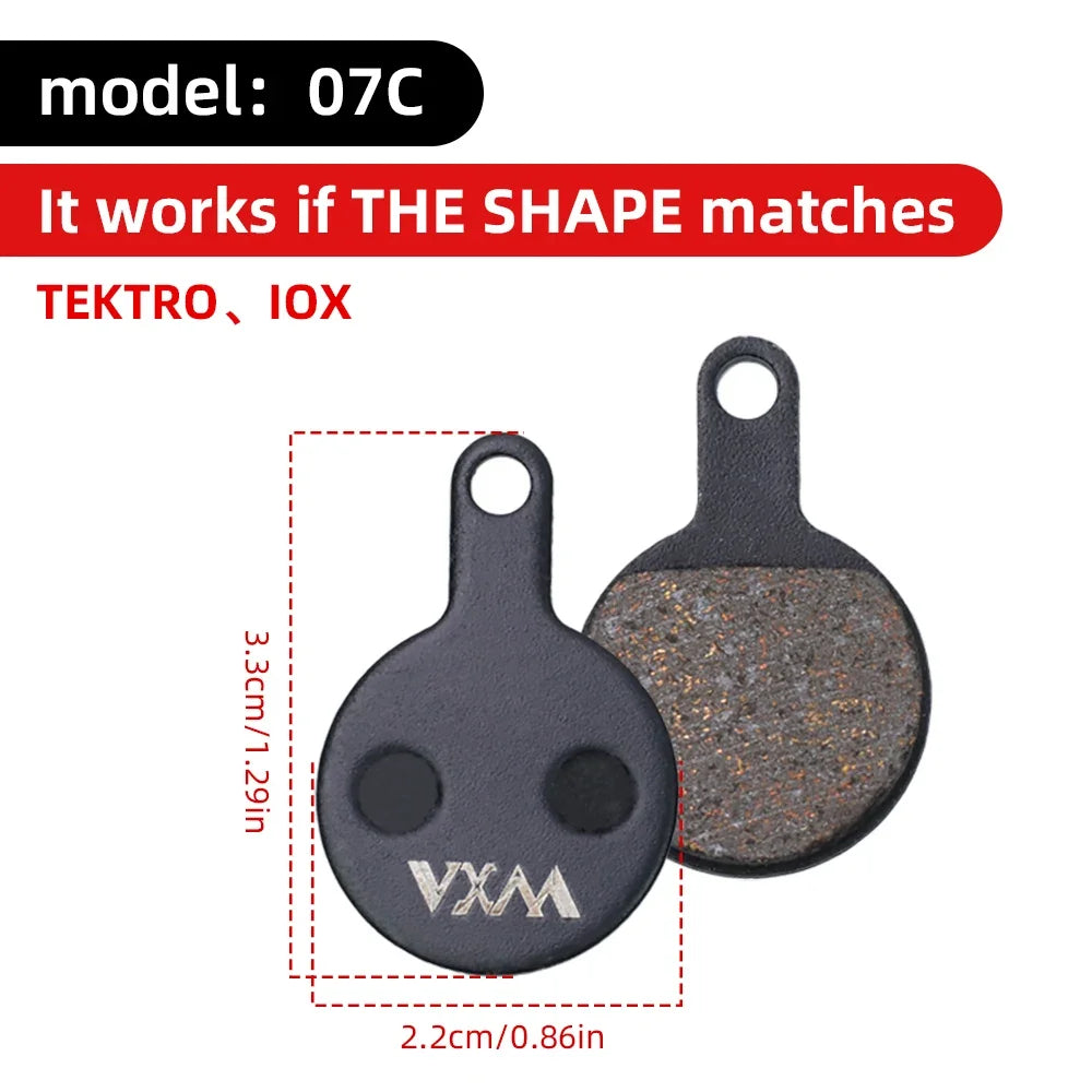 VXM MTB Hydraulic Disc Brake Pads – Semi-Metal, Quiet & Durable Disc Brake Pads Axl 07C
