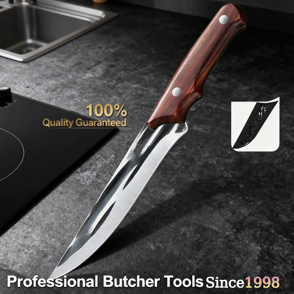 Forged Stainless Steel Chef Boning Knife – Professional Kitchen Chef Knife Axl