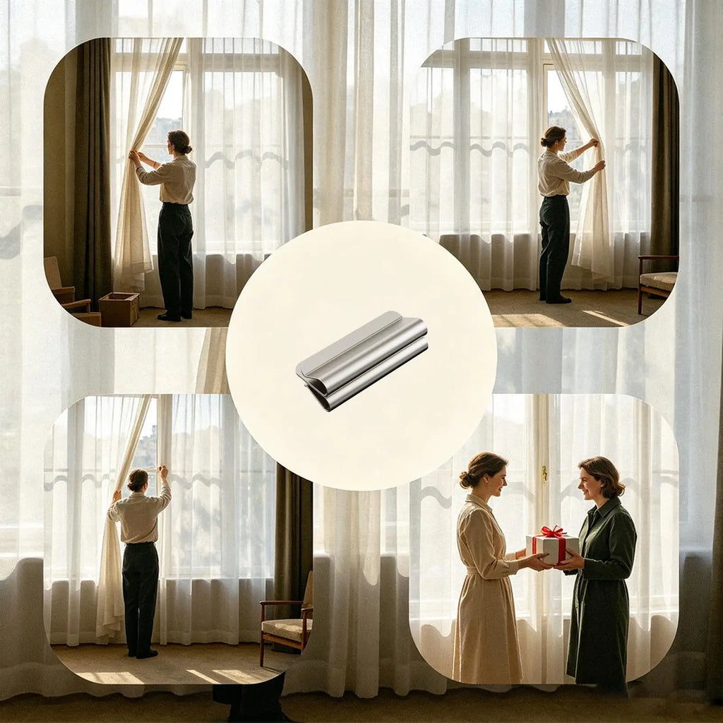 10 Pairs Magnetic Curtain Clips – Block Light & Close Drapes Curtain Closure Clips Axl