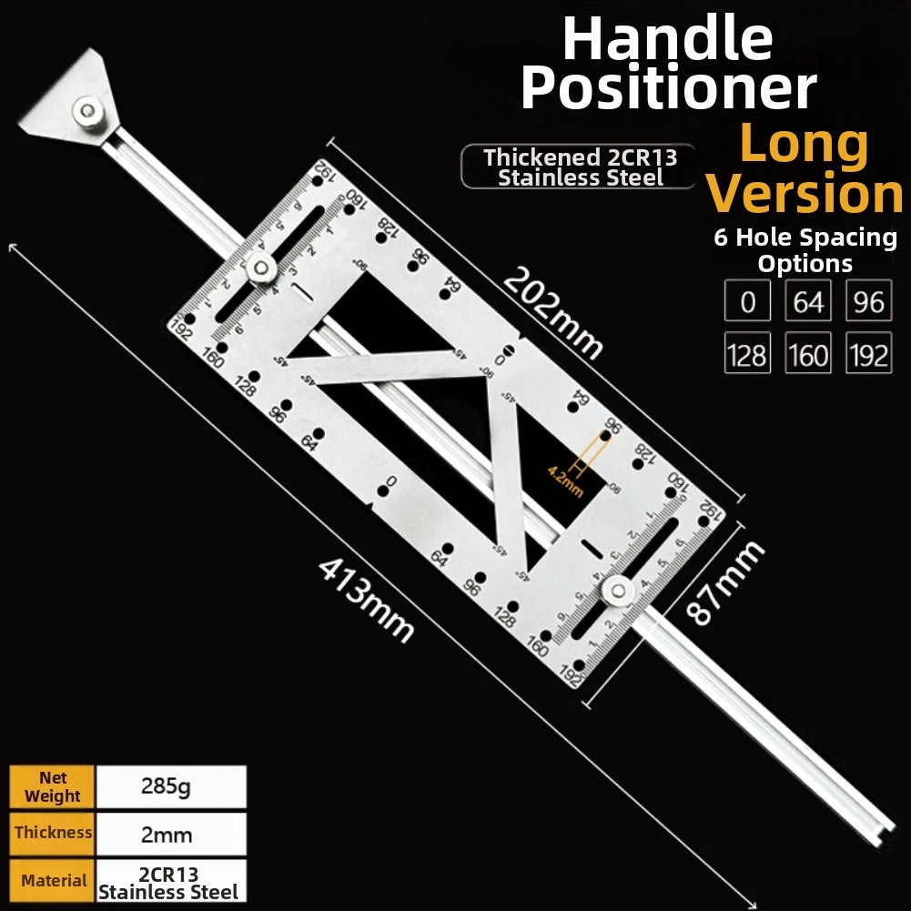 Cabinet Handle Drill Template – Metric & Inch Hole Jig Drilling Jig Template Axl