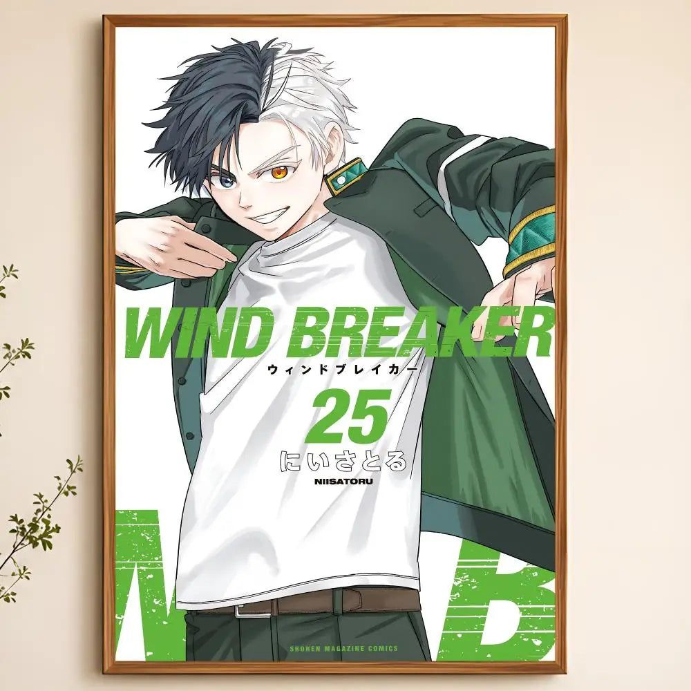 Wind Breaker Anime Poster – Waterproof Self-Adhesive Wall Art