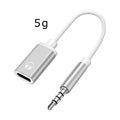 3.5mm to USB-C Audio Adapter | Headphone Jack Converter Audio Adapter Cable Axl Silver