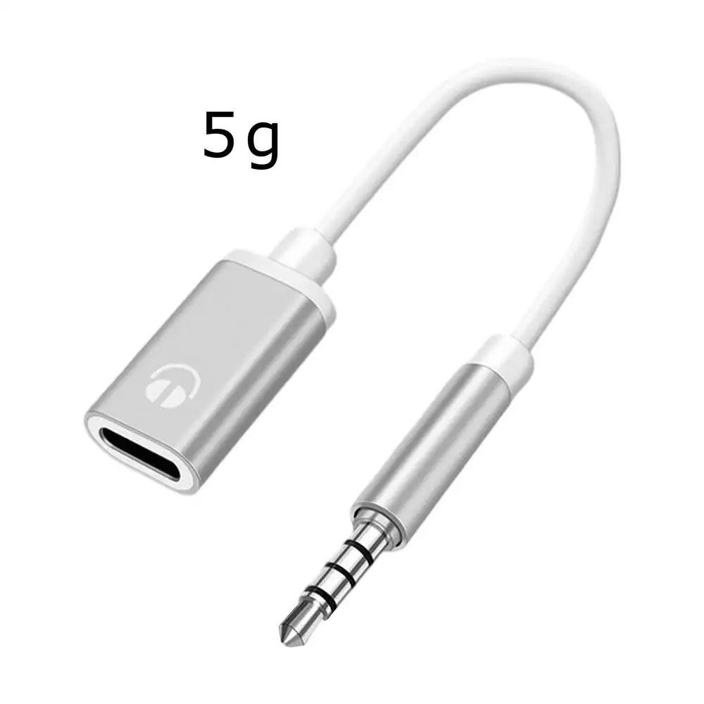 3.5mm to USB-C Audio Adapter | Headphone Jack Converter Audio Adapter Cable Axl Silver