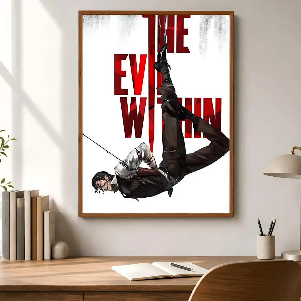 The Evil Within Poster – Waterproof Self-Adhesive HD Wall Art Wall Art Poster Axl