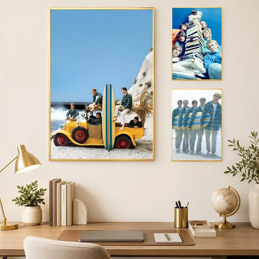 Beach Boys HD PVC Self-Stick Wall Art Poster | Home Decor Wall Art Poster Axl