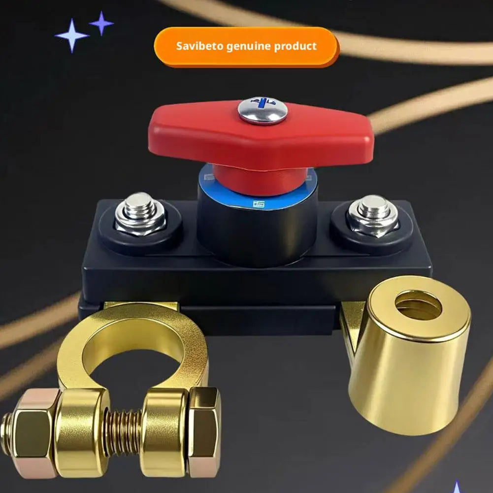 Car Battery Disconnect Switch 12V/24V – Universal Cutoff Isolator Battery Disconnect Switch Axl