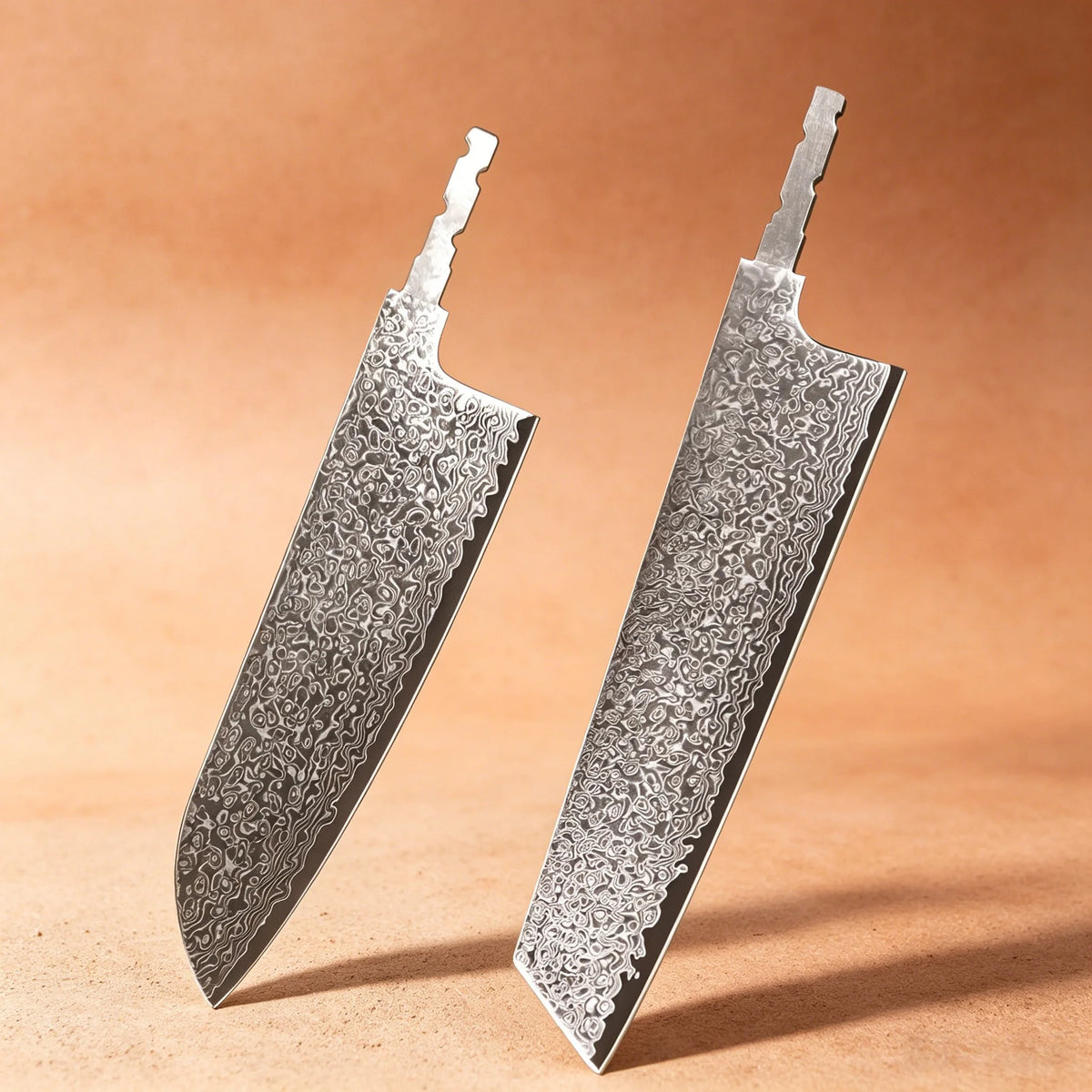 67-Layer Damascus Santoku Knife Blank Blade – Hand-Forged Knife Blank Blade Axl