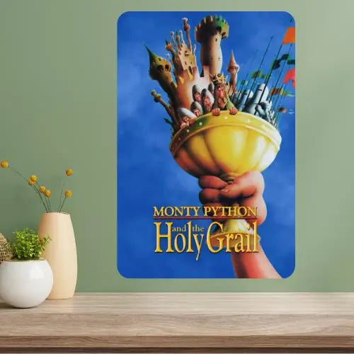 Monty Python Holy Grail Metal Movie Poster Sign | 3 Sizes Metal Wall Sign Axl aluminum sign aluminum 14x20cm