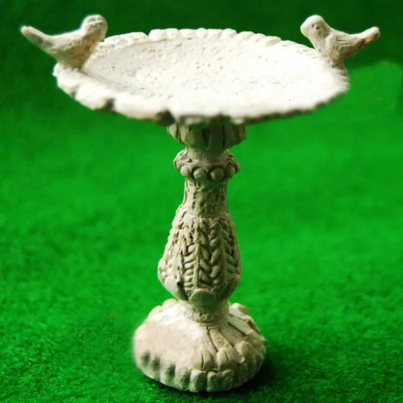 1:12 Miniature Resin Bird Bath Fountain | Fairy Garden Decor Dollhouse Miniature Axl 1pc