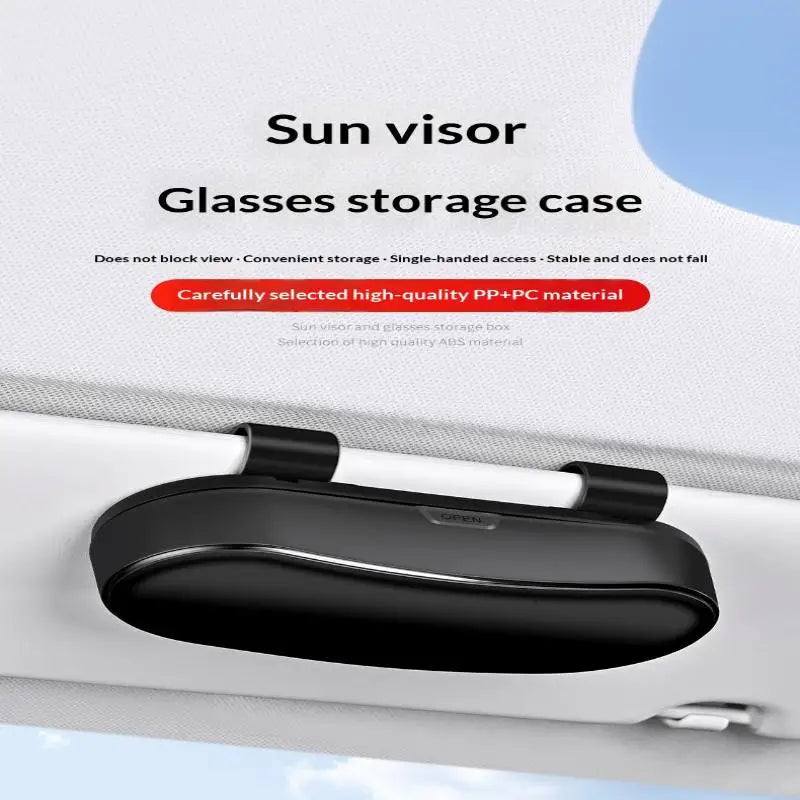 Car Sun Visor Glasses Holder – Eyeglass Case Storage Box Car Visor Organizer Axl