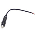 12V–24V Car Cigarette Lighter Plug Adapter | LED, 10A, 15cm Car Lighter Adapter Axl Black
