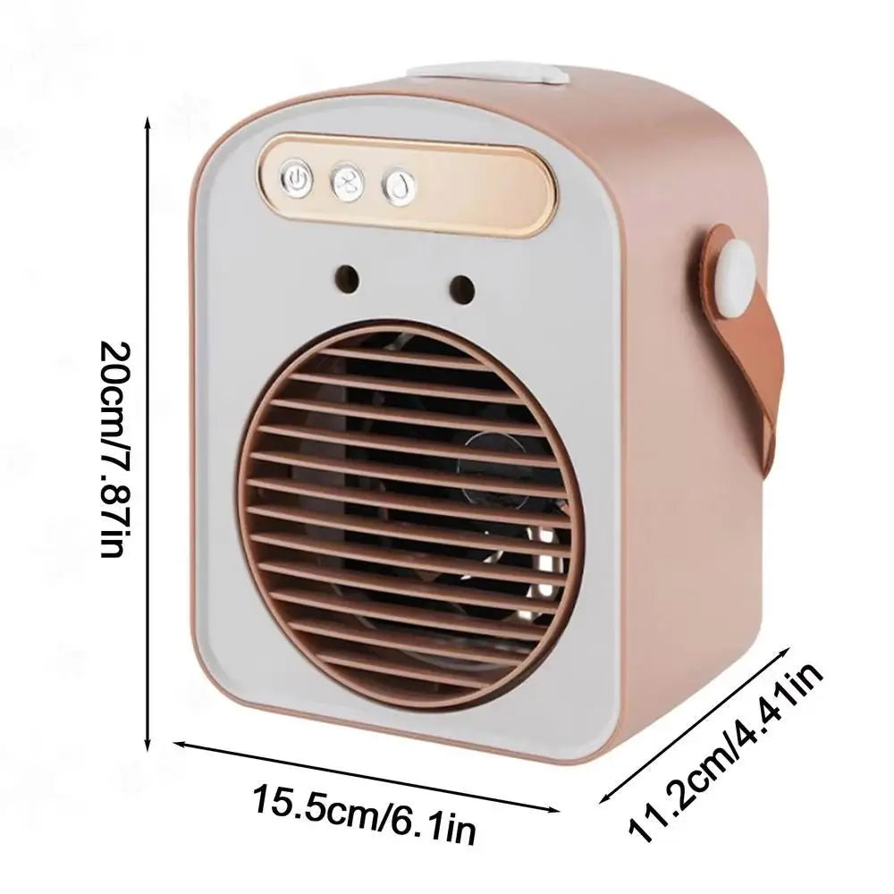 Portable Dual Head USB Mist Fan – Quiet, 500ml, 3 Speeds USB Mist Fan Axl