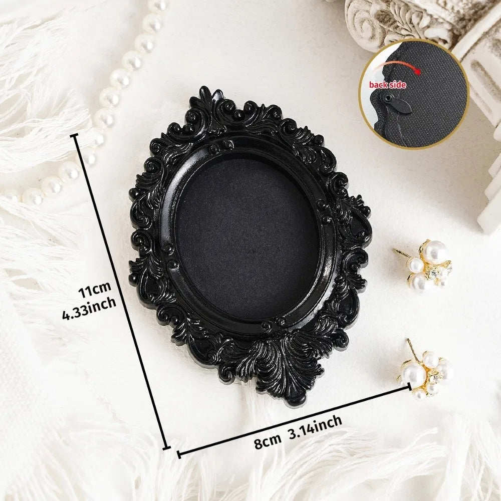 Resin Baroque Mini Picture Frames – Ornate Vintage Wall Décor Decorative Picture Frame Axl A58