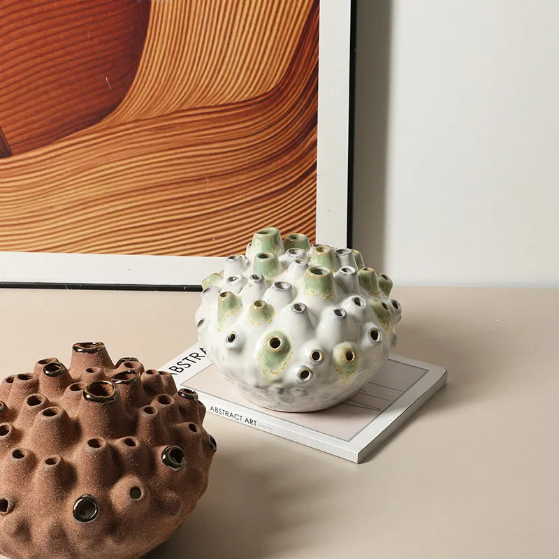 Modern Ceramic Coral Figurine – Creative Home Décor Ornament Ceramic Figurine Axl