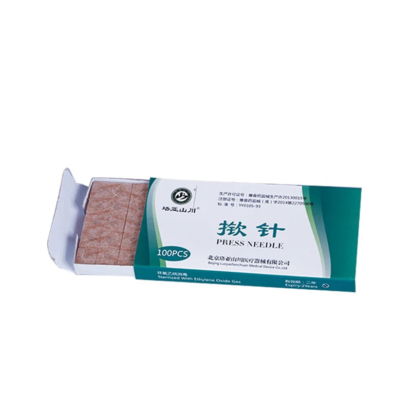 100 Pcs Disposable Auricular Press Needles – Ear Acupressure Set Auricular Press Needles Axl