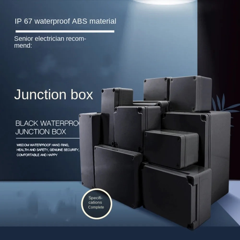 IP67 Waterproof Junction Box – ABS Outdoor Electronic Case Waterproof Project Enclosure Axl