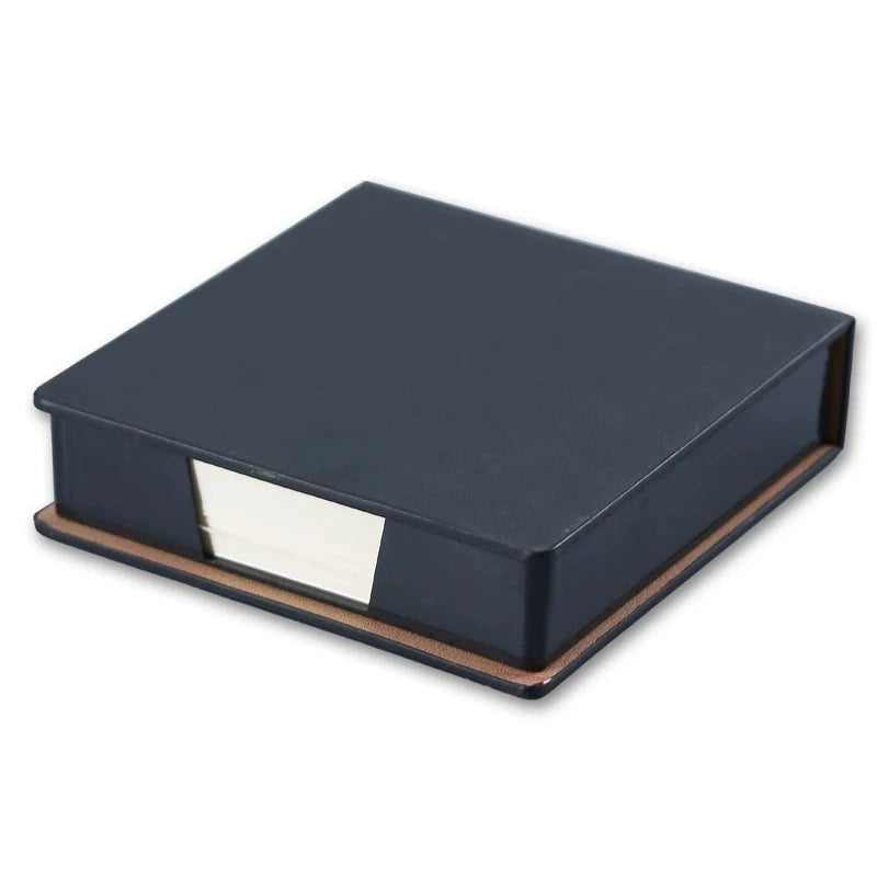 3D Brick PU Leather Sticky Note Holder – 180 Pages Desk Organizer Sticky Note Holder Axl Black