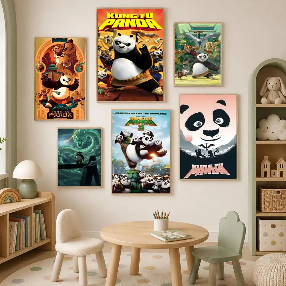 Kung Fu Panda Self-Stick HD Wall Art Poster – Waterproof Decor Wall Art Poster Axl