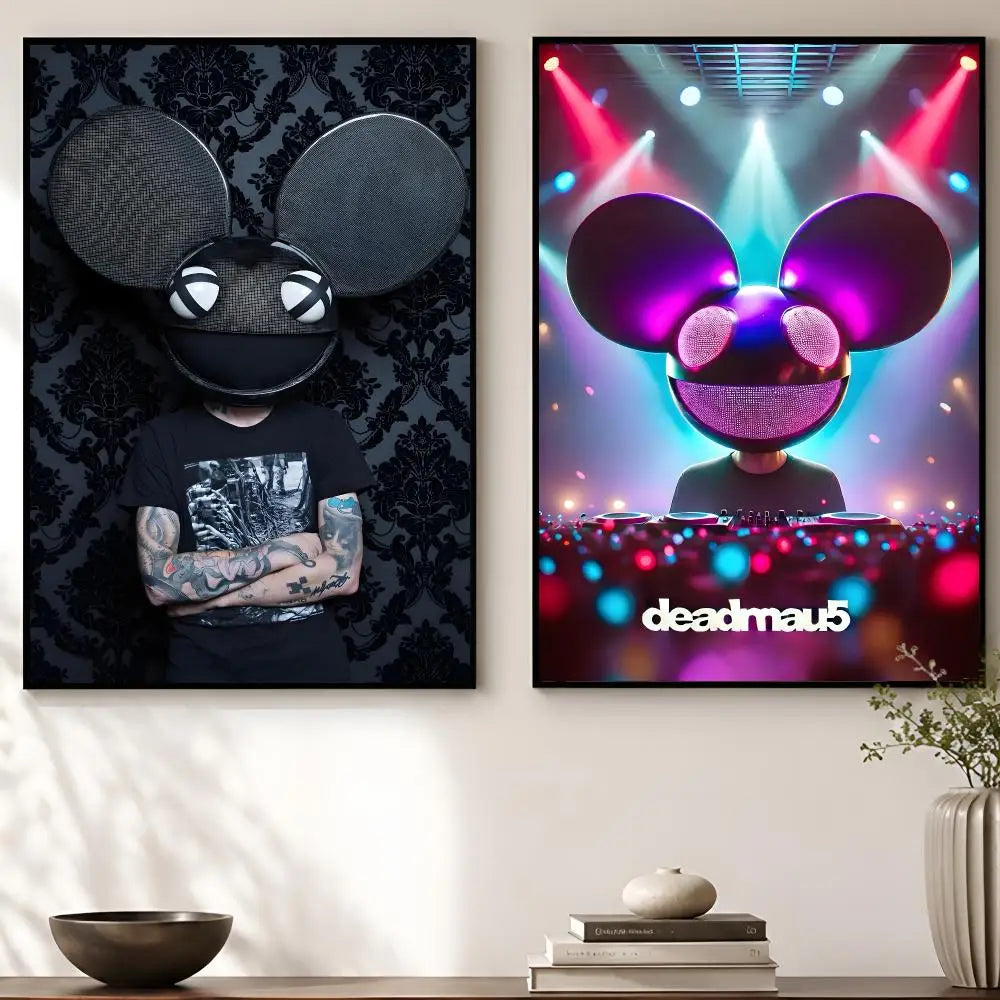 Deadmau5 DJ Music Poster – HD Self-Adhesive Wall Art Decor Wall Art Poster Axl