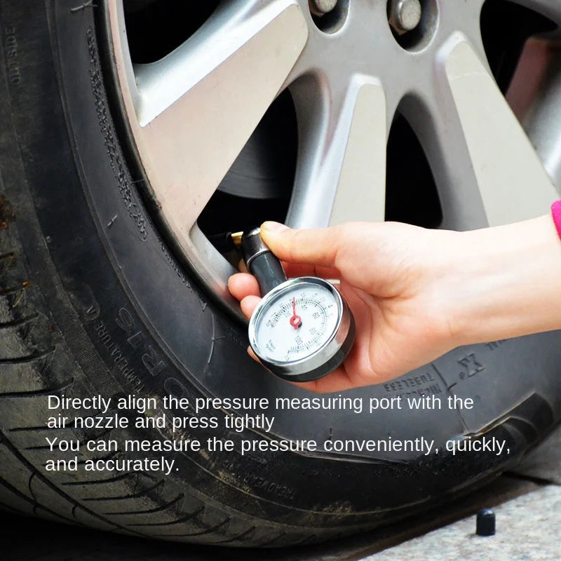 Metal Tire Air Pressure Gauge – Car, Truck & Racing Tyre Meter Tire Pressure Gauge Axl